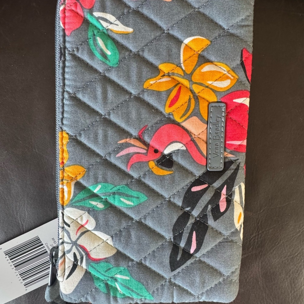 Vera Bradley Quilted Wallet in Gray